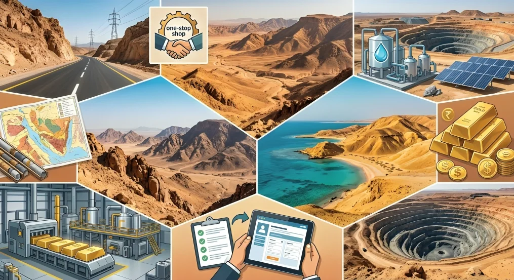 التعدين في الصحراء الشرقية ومرسى علم وسيناء