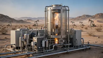 خفض الانبعاثات الكربونية في حقول البترول بالصحراء الغربية
