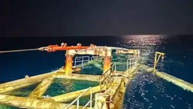 إنجاز بحري جديد.. PMS تنهي أعمال الخطوط البحرية بمشروع تنمية حقل كاموس