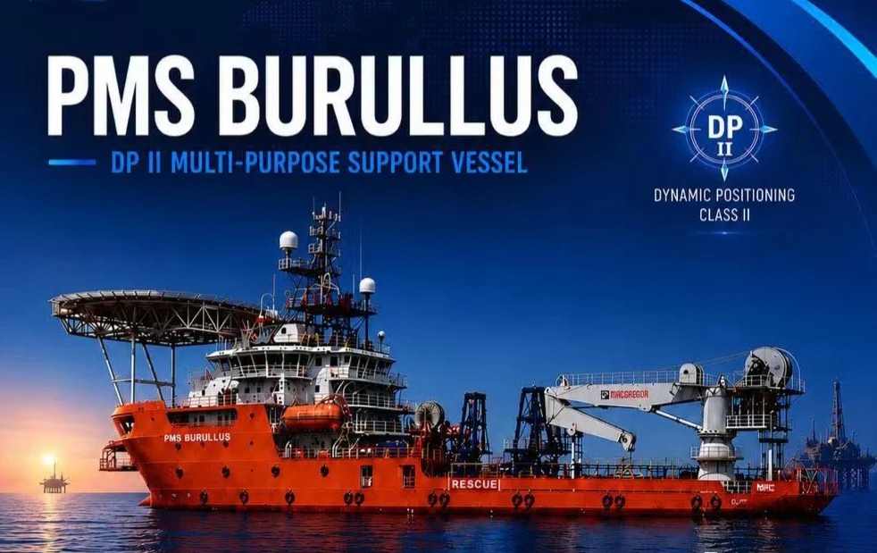 حتى عمق 2000 متر.. "PMS BURULLUS" تدعم مشروعات البترول والغاز في المياه العميقة