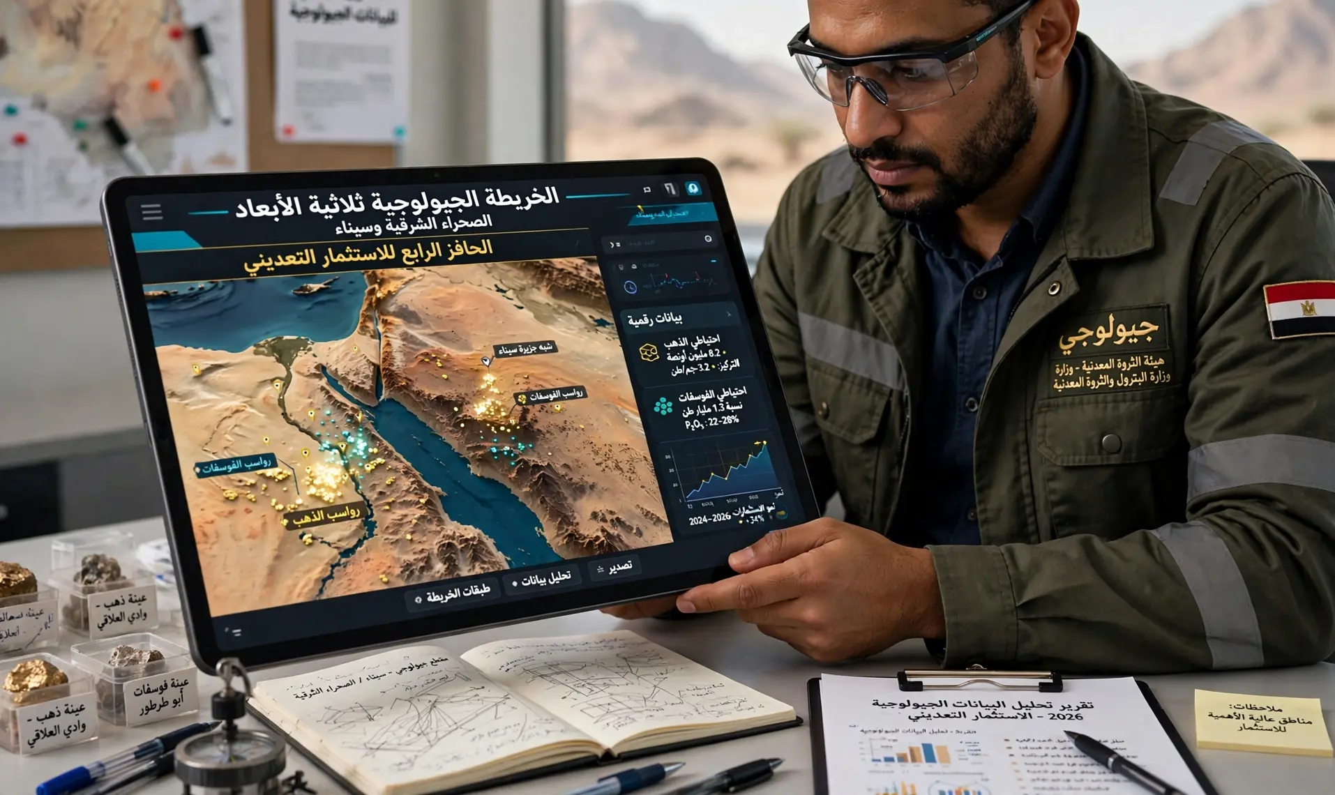 التعدين في الصحراء الشرقية ومرسى علم وسيناء