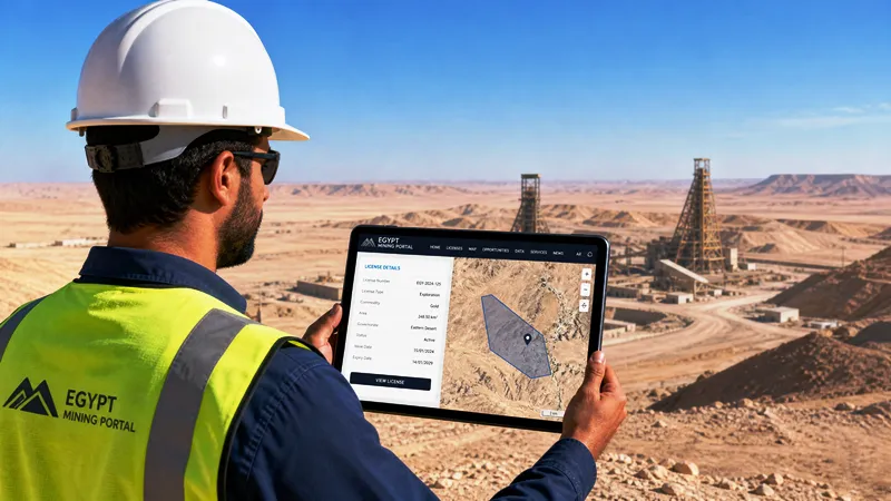 آلية متابعة طلبات التراخيص التعدينية عبر البوابة الإلكترونية