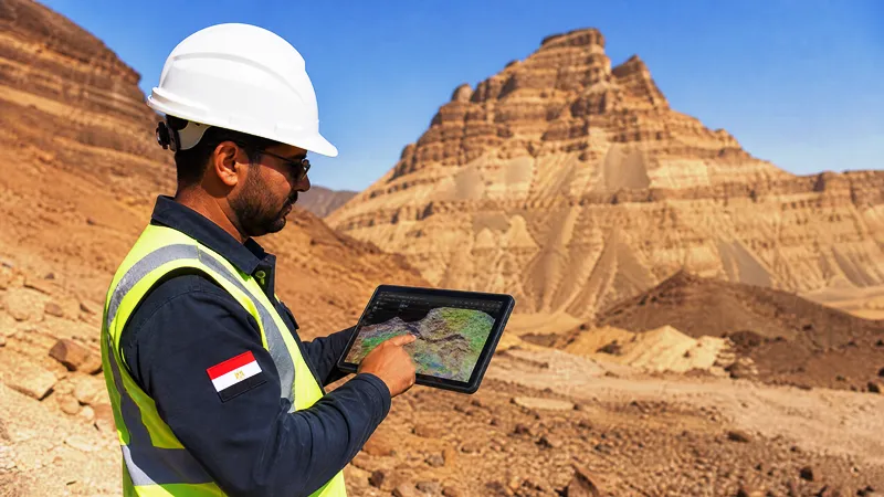 قاعدة البيانات الجيولوجية التعدينية الرقمية في مصر