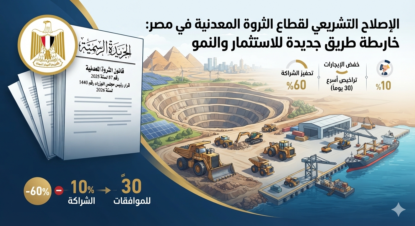 قانون الثروة المعدنية الجديد 2025 / 2026