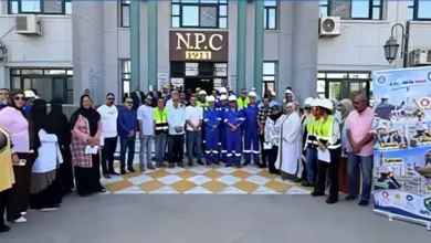 وقفة سلامة بشركة النصر للبترول لتعزيز ثقافة الوقاية