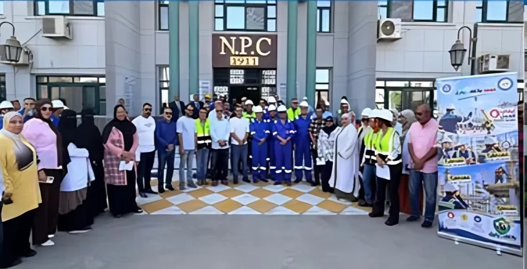 وقفة سلامة بشركة النصر للبترول لتعزيز ثقافة الوقاية