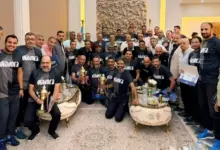 رئيس النصر للبترول يكرم الفرق الرياضية الفائزة بأولمبياد الشركات 59