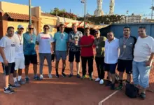 الإسكندرية للبترول للتنس الأرضي تحصد فضية أولمبياد الشركات