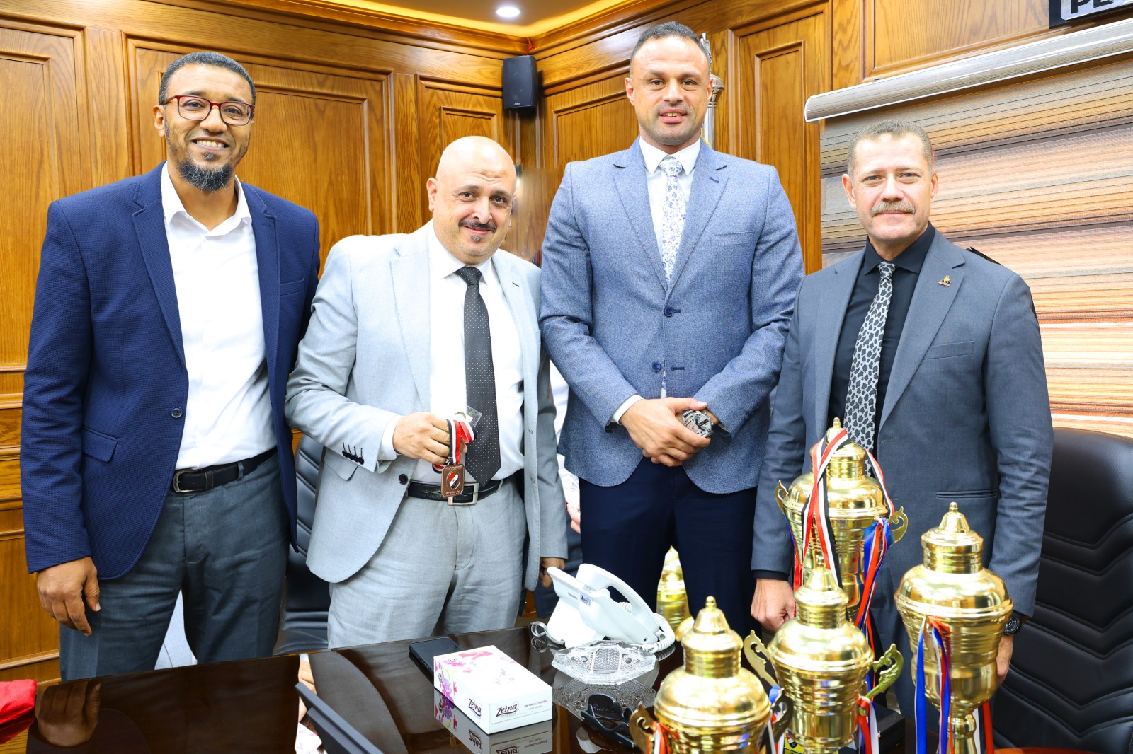 رئيس بترومنت يكرّم فريق كرة السلة بالشركة بعد حصد ذهبية وفضية وبرونزية في أولمبياد الشركات 59
