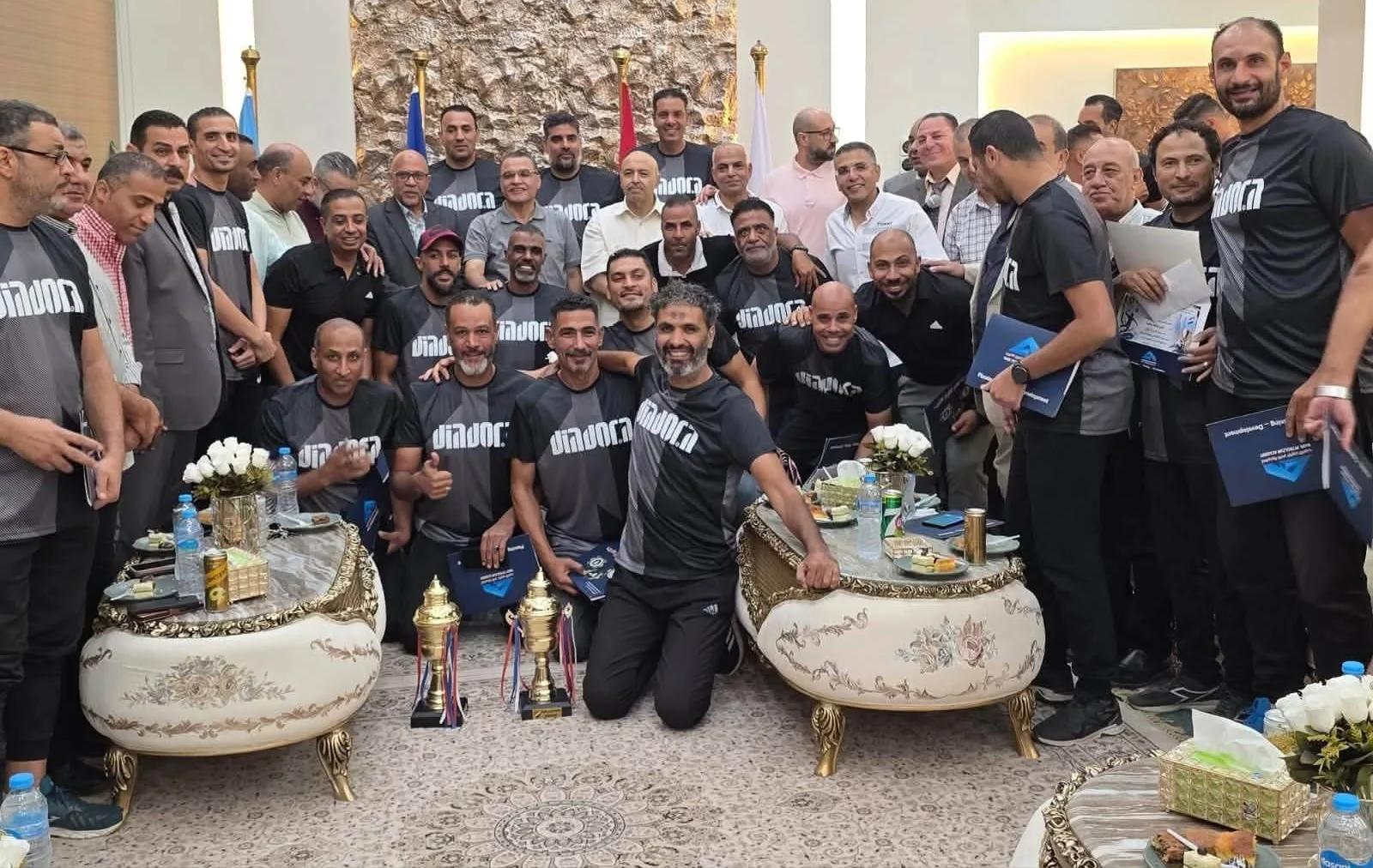 رئيس النصر للبترول يكرم الفرق الرياضية الفائزة بأولمبياد الشركات 59