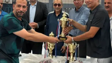 تتويج خالدة للبترول بكأس المركز الثالث للكرة الطائرة (صالات فوق 35 سنة)