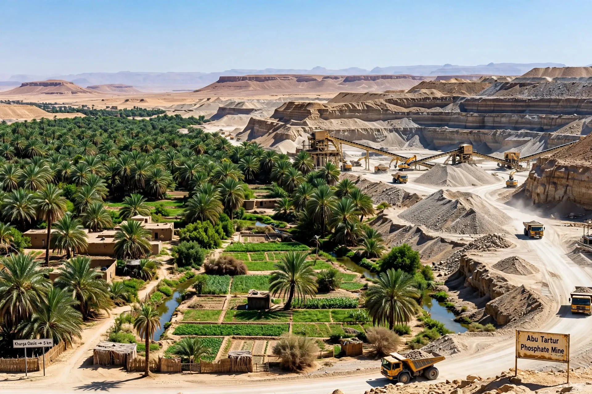 التعدين في الصحراء الغربية وواحة الخارجة