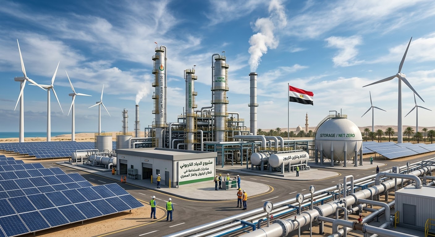 مبادرات الحياد الكربوني في قطاع البترول المصري