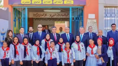 غاز مصر تفتتح معملًا رقميًا بمدرسة النور للمكفوفين في بنها
