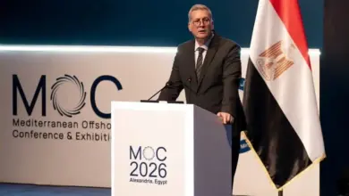 وزير البترول خلال افتتاح مؤتمر البحر المتوسط موك 2026 بالإسكندرية