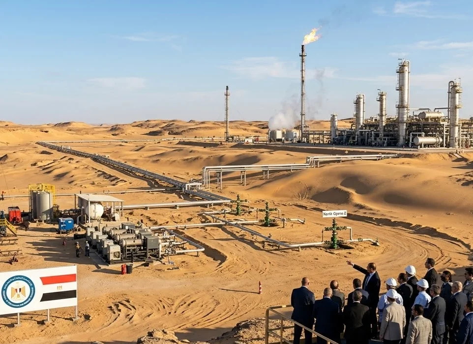 بئر شمال أوبرا–2 - حقول الغاز بالصحراء الغربية المصرية